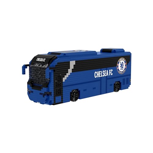 FOCO Offizielles Lizenzprodukt Chelsea FC BRXLZ-Steine 3D-Fußball-Reisebus Bau-Set von FOCO