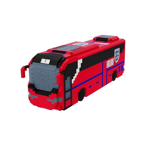 FOCO Offizielles Lizenzprodukt England BRXLZ-Steine 3D-Fußball-Reisebus BAU-Set von FOCO