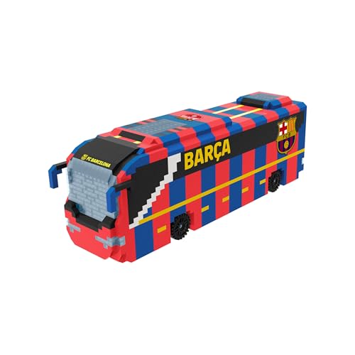 FOCO Offizielles Lizenzprodukt FC Barcelona BRXLZ-Steine 3D-Fußball-Reisebus BAU-Set von FOCO