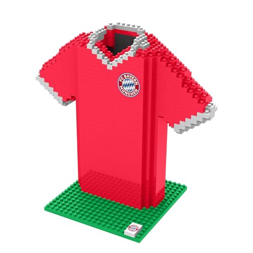 FOCO Offizielles Lizenzprodukt FC Bayern München BRXLZ Home Shirt 3D Konstruktionsspielzeug von FOCO