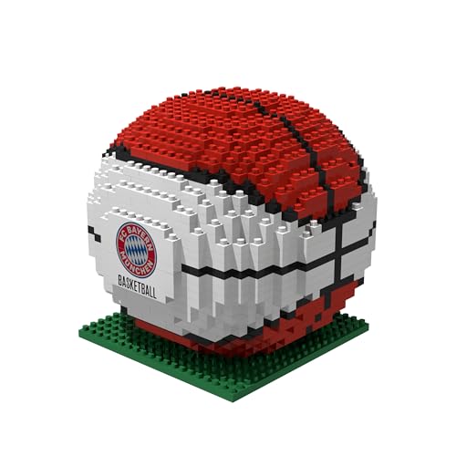 FOCO Offizielles Lizenzprodukt FC Bayern München BRXLZ-Steine 3D-Basketball BAU-Set von FOCO