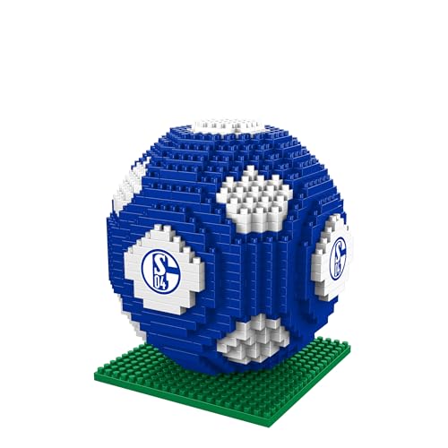 FOCO Offizielles Lizenzprodukt FC Schalke 04 BRXLZ-Steine 3D-Fußball BAU-Set 12+ yo von FOCO