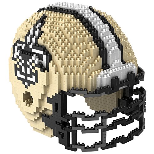 FOCO Offizielles Lizenzprodukt NFL New Orleans Saints BRXLZ-Steine 3D-Helm BAU-Set von FOCO