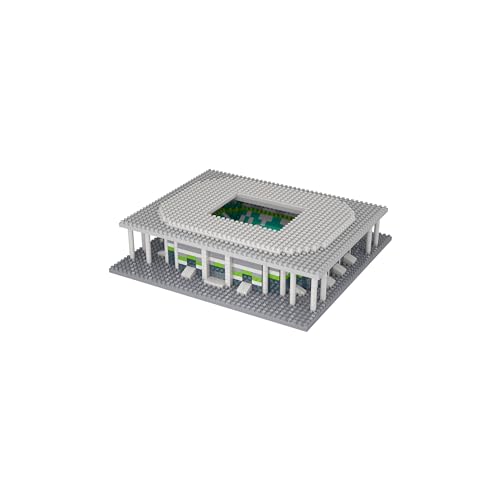 FOCO Offizielles Lizenzprodukt VFL Wolfsburg Volkswagen Arena BRXLZ-Steine 3D-Mini-Fußballstadion BAU-Set 12+ YO von FOCO