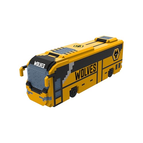 FOCO Offizielles Lizenzprodukt Wolverhampton Wanderers FC BRXLZ-Steine 3D-Fußball-Reisebus BAU-Set von FOCO