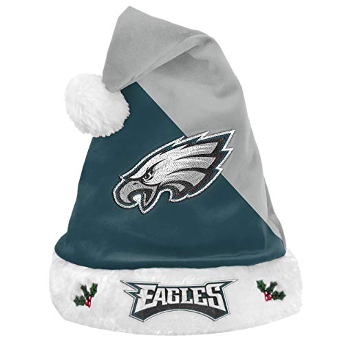 FOCO Philadelphia Eagles NFL 2021 Colorblock Santa Hat - Stück von FOCO