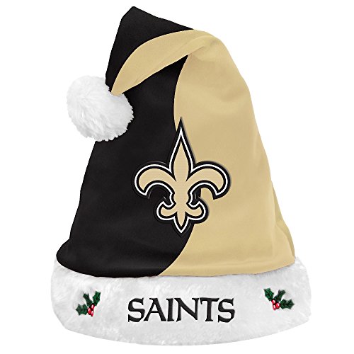 Forever Collectibles New Orleans Saints 2017 NFL Basic Logo Plush Christmas Santa Hat von FOCO