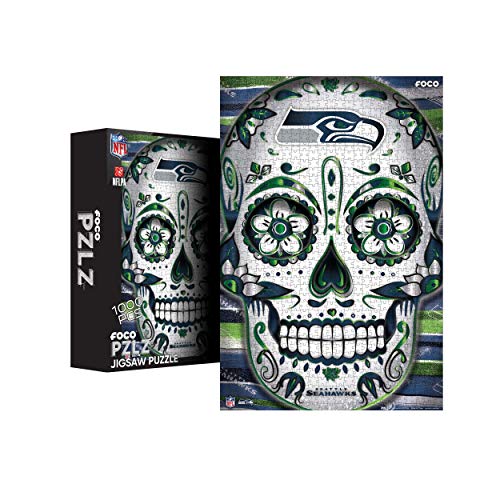 Seattle Seahawks NFL Sugar Skull 1000 Teile Puzzle PZLZ von FOCO