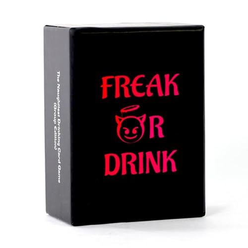 Freak Or Drink Trinkkartenspiele - Das frechste Gruppen-Trinkspiel für Erwachsene, für Sie, Ihren Partner & Freunde, perfekt für Partys, Pre Drinks, Studenten von FOD