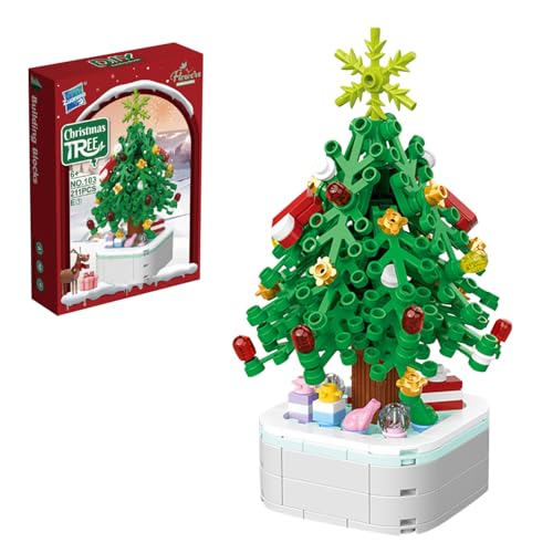 FOGAIR Weihnachtsbaum, BAU- und Spielset für Kinder, Mit Mini-Weihnachtsbaum Modell Set, FüR Kinder 6+, Erwachsene, Jungen, MäDchen, Spielzeug FüR Erwachsene Und Kinder von FOGARI