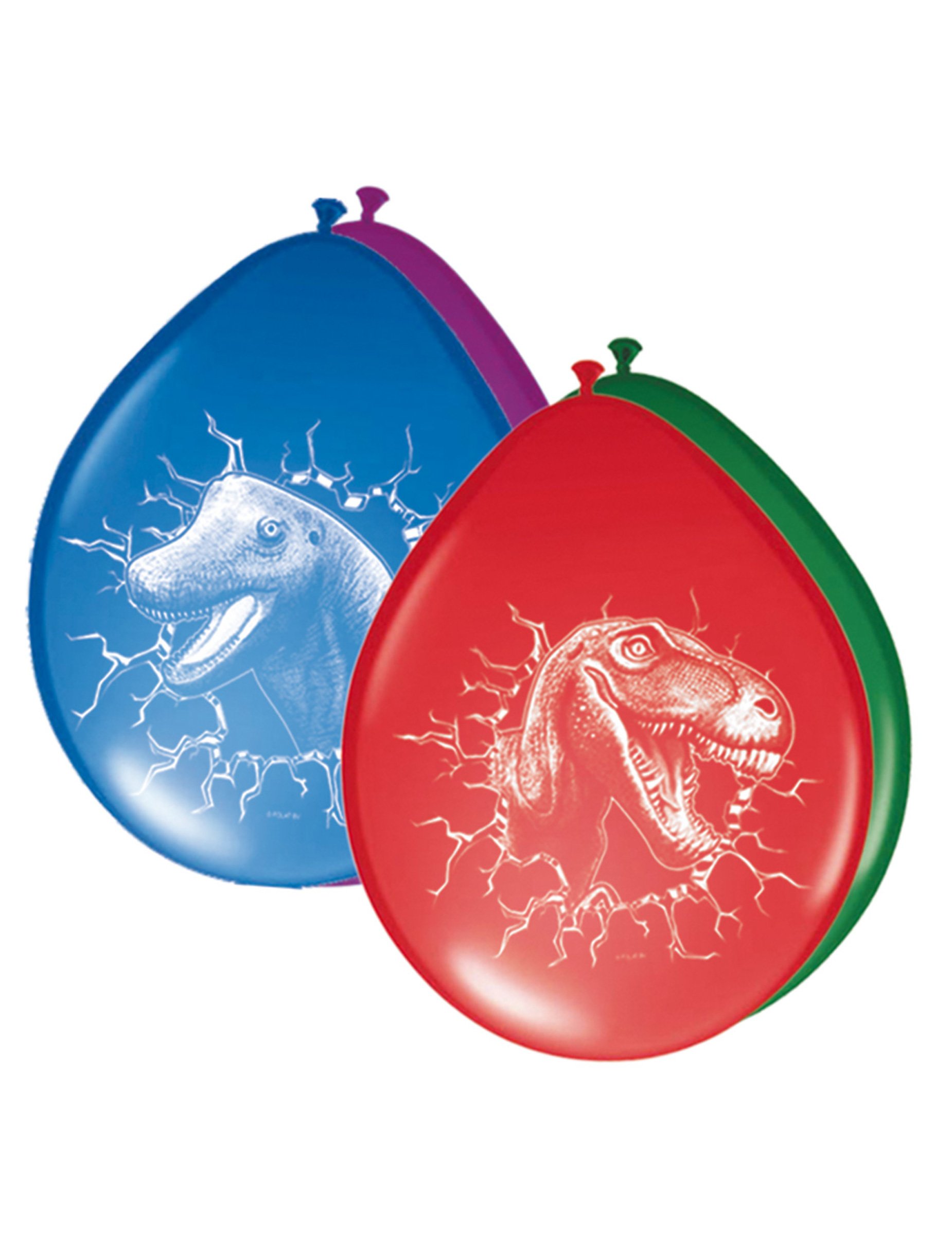 Dinosaurier-Latexballons 6 Stück bunt 30cm von FOLAT BV