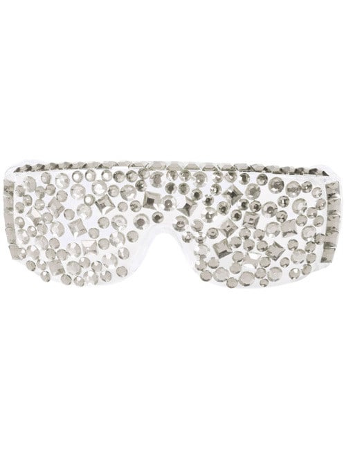 Disco Brille Diamanten weiss-silber von FOLAT BV