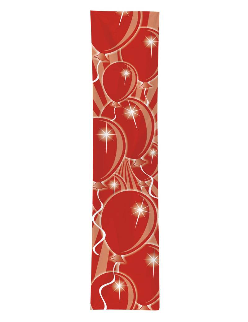 Geburtstags-Banner Luftballons Party-Deko rot 300x60cm von FOLAT BV