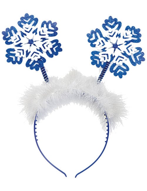 Schneeflocke Haarreif Weihnachten weiss-blau von FOLAT BV