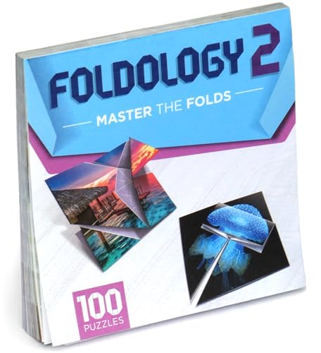 Foldology 2 - Master The Folds Erweiterungspack mit 100 Origami-Gehirn-Teasern. Puzzlespiel für Tweens, Jugendliche und Erwachsene. Ab 10 Jahren von FOLDOLOGY