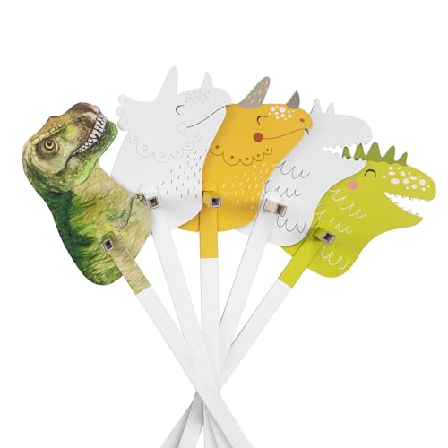 FOLDZILLA Steckenpferde Set aus Pappe 115 x 40 x 25 cm Hobbyhorse Stockpferde Dino von FOLDZILLA