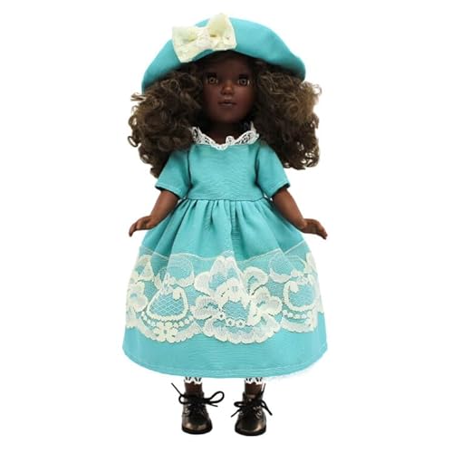 FOLK Pepa's Original Puppe, 41 cm, aus der Kollektion Vidal Red Dolls mit Sommersprossen und glattem Kleid von FOLK