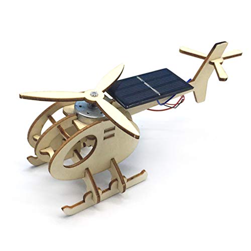 3D Solar Power Hubschrauber Kits STEM Puzzle Spielzeug Konstruktion Mechanische Spielset Spielzeug 6/7/8 von FOLODA