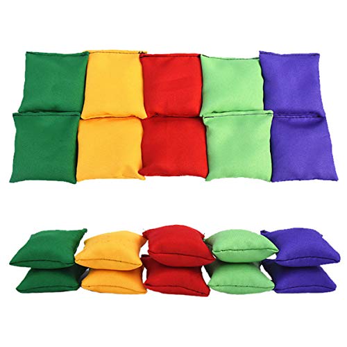 FOLODA 2pcs Beanbag Wurf Spiel Sandbags Sportspielzeug Nylon Bean Taschen Familienspiel Interactive Yard Party Sport Supply von FOLODA