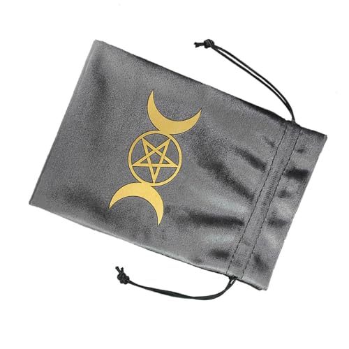 FOLODA Flanell Tarot Runen Beutel Für Würfel Kordelzug Schmuckbeutel Handgeschenktasche Zur Aufbewahrung Von Brettspielkarten von FOLODA