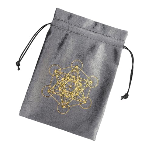 FOLODA Flanell Tarot Runen Beutel Für Würfel Kordelzug Schmuckbeutel Handgeschenktasche Zur Aufbewahrung Von Brettspielkarten von FOLODA