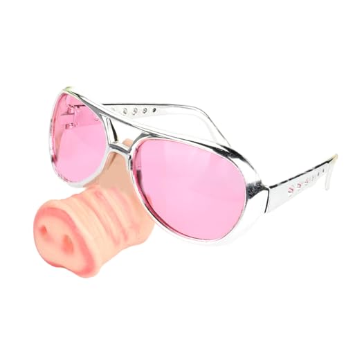 FOLODA Große Nasen-Cosplay-Brille mit großer Nase für Halloween-Party-Requisiten, Halloween, große Nasen-Brille, lustige Nasen-Verkleidung, Brille, Cosplay-Brille von FOLODA