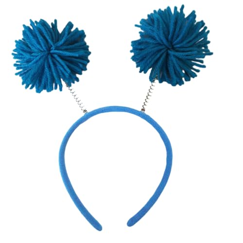 FOLODA Schöne Dopamin Look Stirnband Regenbogen Pompoms Form Haop Hoop Plüsch Kopfstück Osterparty Cosplay Kostüm Requisiten Unisex von FOLODA