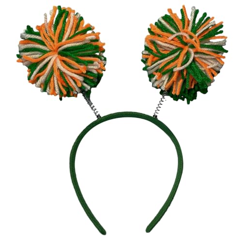 FOLODA Schöne Dopamin Look Stirnband Regenbogen Pompoms Form Haop Hoop Plüsch Kopfstück Osterparty Cosplay Kostüm Requisiten Unisex von FOLODA