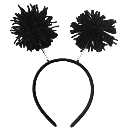 FOLODA Schöne Dopamin Look Stirnband Regenbogen Pompoms Form Haop Hoop Plüsch Kopfstück Osterparty Cosplay Kostüm Requisiten Unisex von FOLODA