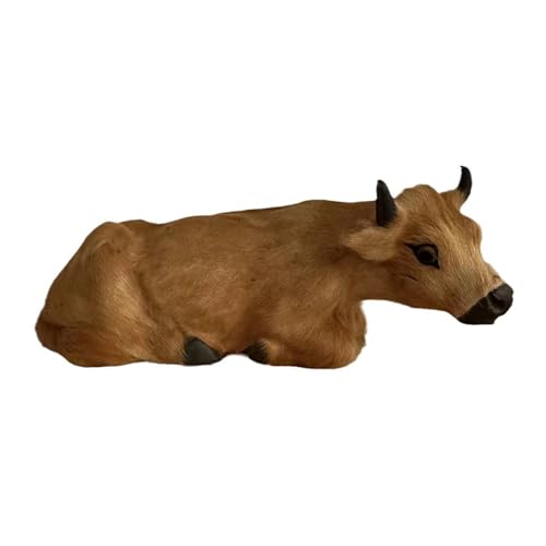 FOLODA Simulation Rinder Modell Realistische Figur Handwerk Desktop Ornament Auto Für Zuhause Schlafzimmer Schlafsaal Garten von FOLODA