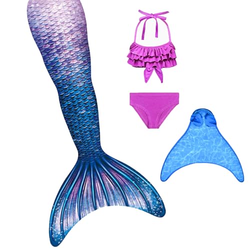 FOLOEO Fisch Tail Mädchen Fisch zum Monoflosse mit Bikini Sommer Cosplay 2025 von FOLOEO