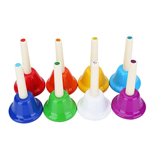 Handglocken Kinder Musikinstrument Metall Handglocke Kinder Musikspielzeug Attraktiv für Kinder für Klassenzimmer von FOLOSAFENAR