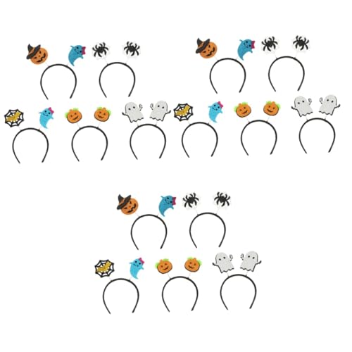 FOMIYES 15 Stk Kürbis-Geist-Stirnband Kinderkostüme Halloween-Haar-Accessoire Partydekoration halloween kopfschmuck halloween kopfbedeckung Halloween-Haarschmuck Halloween-Haarreifen Vlies von FOMIYES