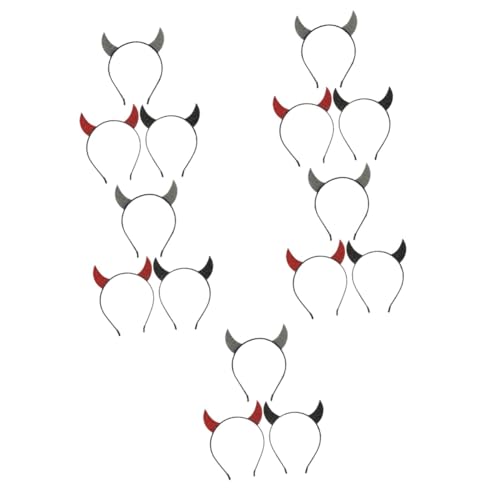 FOMIYES 15 Stk Stirnband Aus Teufelshorn Stirnband Mit Teufelsohren Haarreifen Aus Teufelshorn Dekoratives Stirnband Stirnbänder Für Kinder Glitzer-haarbänder Kostüm Stirnband Stoff von FOMIYES