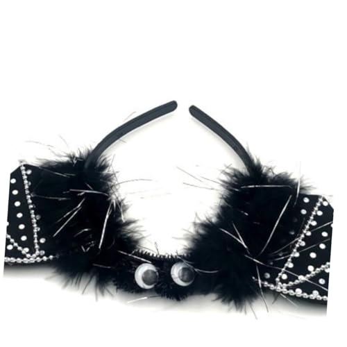 FOMIYES 1Stk Fledermaus Kopfbedeckung halloween haarreifen halloween haarschmuck Halloween cloth headband Bat headwear Halloween-Party-Haarschmuck Halloween-Party-Haarband Black von FOMIYES