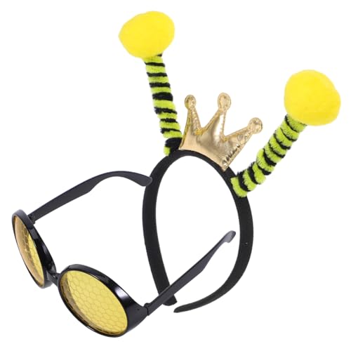FOMIYES 2 Stück Bienen Haarreif und Brille Set Lustiges Festival Accessoire Langlebiges Material Geeignet für Erwachsene und Perfektes Party Kostüm Zubehör für Cosplay und Fotospaß FOMIYES 2 Stück Bienen Haarreif und Brille Set Lustiges Festival Accessoire Langlebiges Material Geeignet für Erwachsene und Perfektes Party Kostüm Zubehör für Cosplay und Fotospaß von FOMIYES