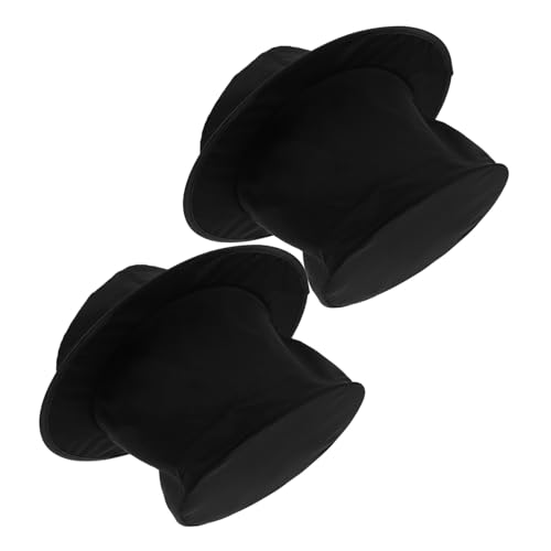 FOMIYES 2 Stück Faltbare Schwarze Zylinderhüte Magierhut Frühlingsclip Bühnenrequisite Kostümaccessoire Unisex für Karneval Maskerade Circus und Erwachsene FOMIYES 2 Stück Faltbare Schwarze Zylinderhüte Magierhut Frühlingsclip Bühnenrequisite Kostümaccessoire Unisex für Karneval Maskerade Circus und Erwachsene von FOMIYES