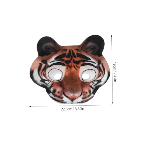 FOMIYES 2 Stück Teiliges Tiger und Schneeleopard Halbgesichtsmasken aus EVA für Karneval Halloween Cosplay Jungle-party Fotorequisiten und Maskerade Accessoires FOMIYES 2 Stück Teiliges Tiger und Schneeleopard Halbgesichtsmasken aus EVA für Karneval Halloween Cosplay Jungle-party Fotorequisiten und Maskerade Accessoires von FOMIYES