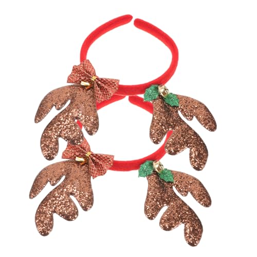 FOMIYES 2 Stück Weihnachtsdekoration Haarband Mit Geweih Design Festlicher Haarschmuck Für Damen Und ädchen Ideal Für Weihnachten Partys Und Cosplay Bequemes Tragen Und Festliche von FOMIYES