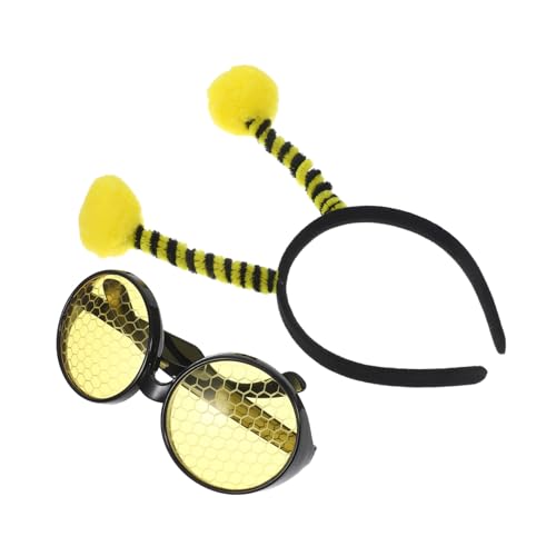 FOMIYES 3 Sätze Cartoon Bienen Stirnband und Brille Teiliges Halloween Cosplay Zubehör Leicht Langlebig Auffälliges Party Accessoire für Erwachsene und Teens für Fotoshootings und FOMIYES 3 Sätze Cartoon Bienen Stirnband und Brille Teiliges Halloween Cosplay Zubehör Leicht Langlebig Auffälliges Party Accessoire für Erwachsene und Teens für Fotoshootings und von FOMIYES
