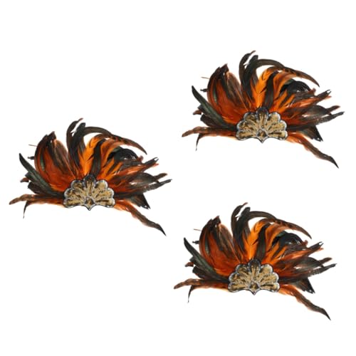 FOMIYES 3 Stück Halloween Kopfschmuck Für Erwachsene Plume Kopfschmuck Party Haar Accessoire Kopfbedeckung Für Erwachsene Kopfbedeckung Für Bankett Stirnband Kostüm Kopfbedeckung von FOMIYES