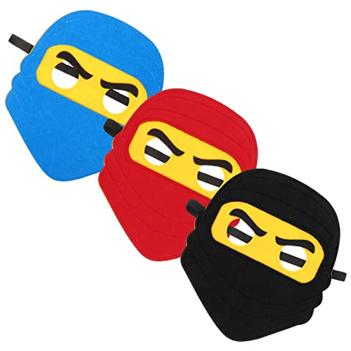 FOMIYES 3st Partymaske Für Kinder Halloween- Kindermaske Ninja-masken Halloween-maske Maskenband Für Superheldenmasken Gastgeschenke Cosplay-masken Aus Kinderstütze Gefühlt von FOMIYES