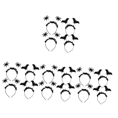 FOMIYES 4 Sätze Fledermaus-Spinnen-Stirnband Fledermaus Haarspange Halloween-Haar-Accessoire halloween haarschmuck halloween kopfschmuck Cosplay-Zubehör Spinnenhaarreifen Stoff von FOMIYES