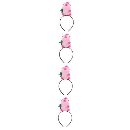 FOMIYES 4 Stück Lustiges Stirnband Party Haarreifen Horn Kopfschmuck Requisiten Capybara Cosplay Stirnband Schickes Capybara Stirnband Cartoon Tier Haarband Capybara Kopfschmuck von FOMIYES