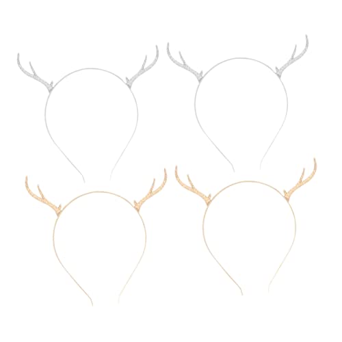 FOMIYES 4 Stück Teiliges Weihnachts Haarreifen mit Rentiergeweih Festlicher Kopfschmuck für Weihnachtsfeiern Realistisches Geweih Design Geeignet für Winter und Feiertagskostüme FOMIYES 4 Stück Teiliges Weihnachts Haarreifen mit Rentiergeweih Festlicher Kopfschmuck für Weihnachtsfeiern Realistisches Geweih Design Geeignet für Winter und Feiertagskostüme von FOMIYES