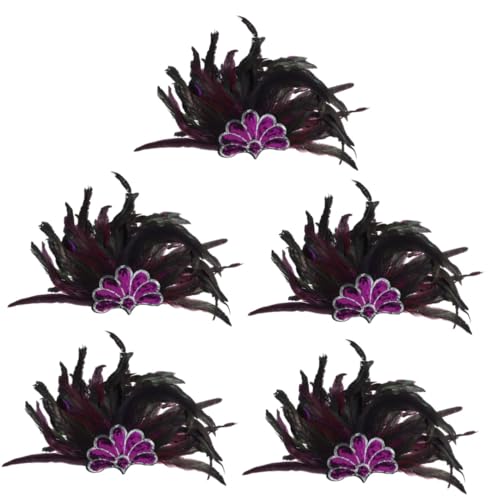 FOMIYES 5 Stück Halloween Kopfschmuck Kopfschmuck Feder Stirnband Feder Kopfschmuck Dekor Party Haarband Party Kopfbedeckung Karnevals Kopfbedeckung Für Erwachsene Kostüm von FOMIYES