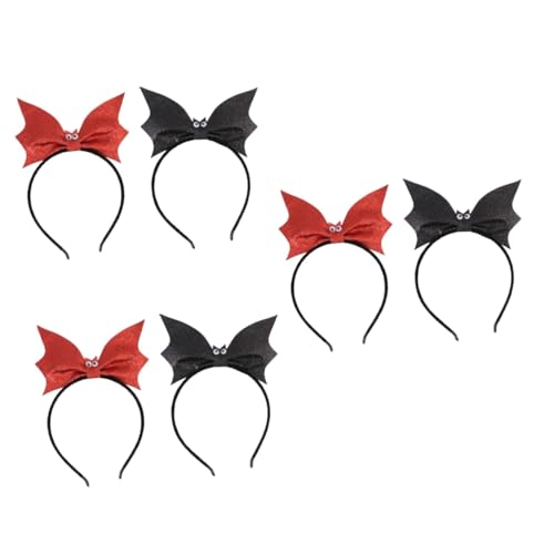 FOMIYES 6 Stk Fledermaus Stirnband halloween haarschmuck halloween kopfschmuck Halloween-Partydekorationen Stirnbänder für Halloween Halloween-Cosplay-Stirnbänder Haarreifen für Halloween von FOMIYES