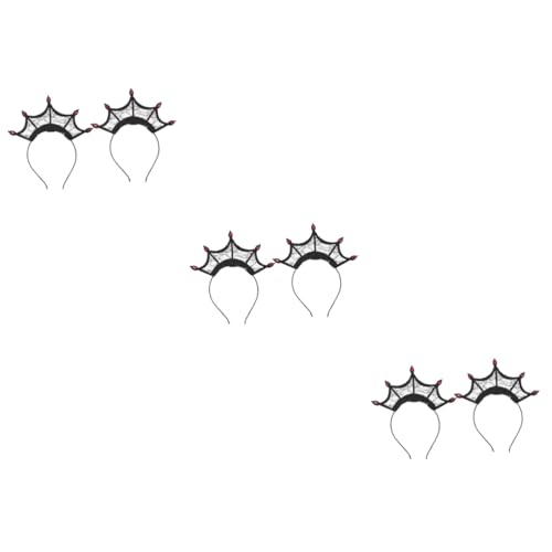 FOMIYES 6 Stk Krone Stirnband Haarschmuck für Mädchen Halloween-Horror-Requisite halloween kopfschmuck halloween kopfbedeckung festoon Halloween-Kopfschmuck Halloween-Party-Stirnband Vlies von FOMIYES