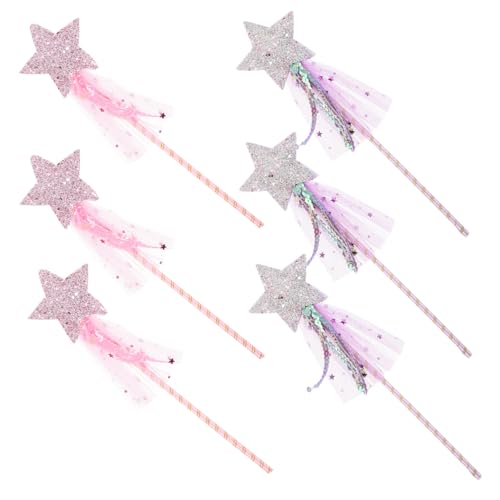 FOMIYES 6 Stück Teiliges Feenstab Mädchen Leichte Detailreiche Prinzessin-Stäbe Kindgerechtes Design für Geburtstagspartys Kostümspiele und Fantasievolles Rollenspiel FOMIYES 6 Stück Teiliges Feenstab Mädchen Leichte Detailreiche Prinzessin-Stäbe Kindgerechtes Design für Geburtstagspartys Kostümspiele und Fantasievolles Rollenspiel von FOMIYES