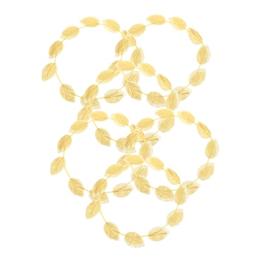 FOMIYES 6St Blatt Stirnband Stirnband halloween haarschmuck halloween kopfschmuck haarbänder für damen Blatt Brauthaarband karneval kopfschmuck Haarschmuck für Frauen Plastik Golden von FOMIYES